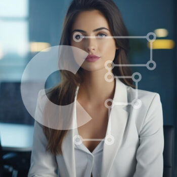 Intra Συλλεκτικό Ξύλινο Παζλ Plywood  4mm - Πορτρέτο μιας νέας επαγγελματίας στο γραφείο Σε Ξύλινο Κουτί - Διαστάσεις Puzzle: 10x10 cm – 25 κομμάτια - Image 1