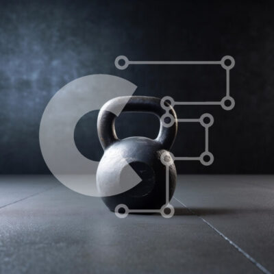 Intra Συλλεκτικό Ξύλινο Παζλ Plywood 4mm - Μαύρο Kettlebell σε δάπεδο με υφή Σε Ξύλινο Κουτί - Διαστάσεις: 10x10 cm – 25 κομμάτια - Image 1