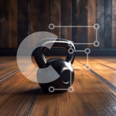 Intra Συλλεκτικό Ξύλινο Παζλ Plywood 4mm - Kettlebell στο ξύλινο πάτωμα Σε Ξύλινο Κουτί - Διαστάσεις: 10x10 cm – 25 κομμάτια - Image 1