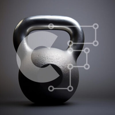 Intra Συλλεκτικό Ξύλινο Παζλ Plywood 4mm - Κομψό Kettlebell σε φόντο κλίσης Σε Ξύλινο Κουτί - Διαστάσεις Puzzle: 10x10 cm – 25 κομμάτια - Image 1