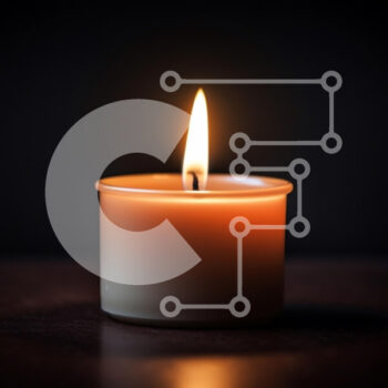 Intra Συλλεκτικό Ξύλινο Παζλ Plywood  4mm - Αναμμένο κερί σε ένα σκοτεινό περιβάλλον Σε Ξύλινο Κουτί - Διαστάσεις: 10x10 cm – 25 κομμάτια - Image 1