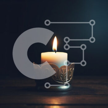 Intra Συλλεκτικό Ξύλινο Παζλ Plywood  4mm - Αναμμένο κερί σε περίτεχνη θήκη σε σκούρο φόντο Σε Ξύλινο Κουτί - Διαστάσεις: 10x10 cm – 25 κομμάτια - Image 1