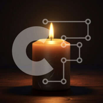 Intra Συλλεκτικό Ξύλινο Παζλ Plywood  4mm - Αναμμένο κερί σε σκοτεινό περιβάλλον Σε Ξύλινο Κουτί - Διαστάσεις: 10x10 cm – 25 κομμάτια - Image 1