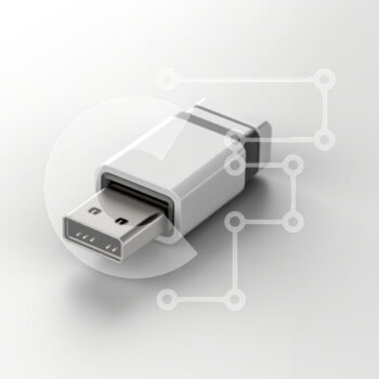 Intra Συλλεκτικό Ξύλινο Παζλ Plywood  4mm - Σύγχρονη υποδοχή USB σε ελαφριά επιφάνεια Σε Ξύλινο Κουτί - Διαστάσεις Puzzle: 10x10 cm – 25 κομμάτια - Image 1