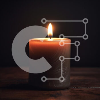 Intra Συλλεκτικό Ξύλινο Παζλ Plywood  4mm - Αναμμένο κερί σε ξύλινη επιφάνεια Σε Ξύλινο Κουτί - Διαστάσεις: 10x10 cm – 25 κομμάτια - Image 1