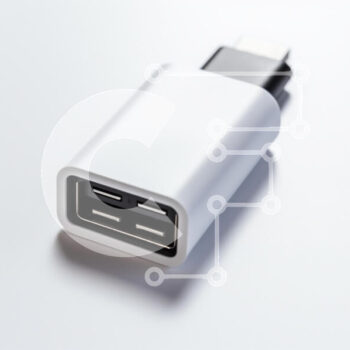 Intra Συλλεκτικό Ξύλινο Παζλ Plywood  4mm - Λευκός προσαρμογέας USB με μαύρη υποδοχή Σε Ξύλινο Κουτί - Διαστάσεις Puzzle: 10x10 cm – 25 κομμάτια - Image 1