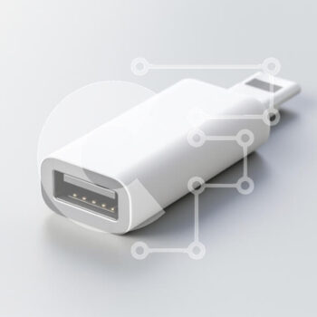 Intra Συλλεκτικό Ξύλινο Παζλ Plywood  4mm - Μοντέρνος λευκός προσαρμογέας USB σε ελαφριά επιφάνεια Σε Ξύλινο Κουτί - Διαστάσεις Puzzle: 10x10 cm – 25 κομμάτια - Image 1