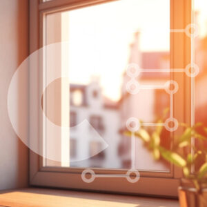 Intra Συλλεκτικό Ξύλινο Παζλ Plywood  4mm - Ηλιοφώτιστο παράθυρο με φυτό Σε Ξύλινο Κουτί - Διαστάσεις Puzzle: 10x10 cm – 25 κομμάτια