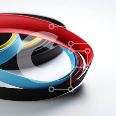 Intra Συλλεκτικό Ξύλινο Παζλ Plywood  4mm - Πολύχρωμα λαστιχάκια Σε Ξύλινο Κουτί - Διαστάσεις: 10x10 cm – 25 κομμάτια - Image 1