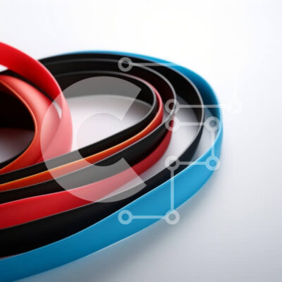 Intra Συλλεκτικό Ξύλινο Παζλ Plywood  4mm - Πολύχρωμα λαστιχάκια σε κυκλική διάταξη Σε Ξύλινο Κουτί - Διαστάσεις: 10x10 cm – 25 κομμάτια - Image 1