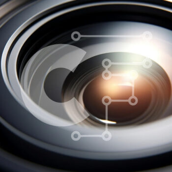 Intra Συλλεκτικό Ξύλινο Παζλ Plywood  4mm - Κοντινό πλάνο ενός φακού κάμερας Σε Ξύλινο Κουτί - Διαστάσεις Puzzle: 10x10 cm – 25 κομμάτια - Image 1