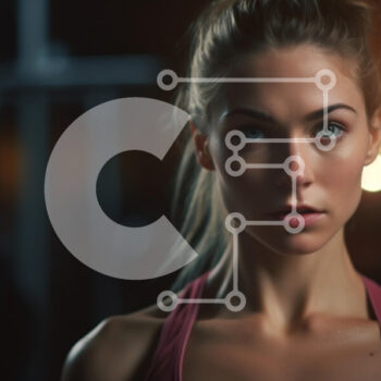 Intra Συλλεκτικό Ξύλινο Παζλ Plywood  4mm - Πορτρέτο μιας αποφασιστικής νεαρής γυναίκας σε ένα γυμναστήριο Σε Ξύλινο Κουτί - Διαστάσεις Puzzle: 10x10 cm – 25 κομμάτια - Image 1