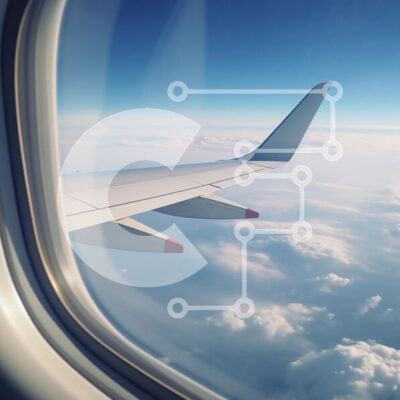 Intra Συλλεκτικό Ξύλινο Παζλ Plywood  4mm - Πτέρυγα αεροπλάνου πάνω από τα σύννεφα Σε Ξύλινο Κουτί - Διαστάσεις Puzzle: 10x10 cm – 25 κομμάτια - Image 1