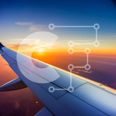 Intra Συλλεκτικό Ξύλινο Παζλ Plywood 4mm - Πτέρυγα αεροπλάνου πέρα από το ηλιοβασίλεμα Σε Ξύλινο Κουτί - Διαστάσεις Puzzle: 10x10 cm – 25 κομμάτια - Image 1