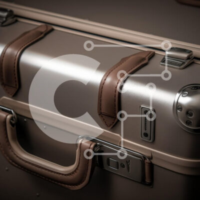 Intra Συλλεκτικό Ξύλινο Παζλ Plywood  4mm - Κομψή αποσκευή με δερμάτινα λουριά Σε Ξύλινο Κουτί - Διαστάσεις: 10x10 cm – 25 κομμάτια - Image 1