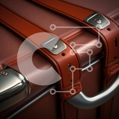 Intra Συλλεκτικό Ξύλινο Παζλ Plywood  4mm - Κομψή δερμάτινη βαλίτσα με μεταλλικές πινελιές Σε Ξύλινο Κουτί - Διαστάσεις: 10x10 cm – 25 κομμάτια - Image 1