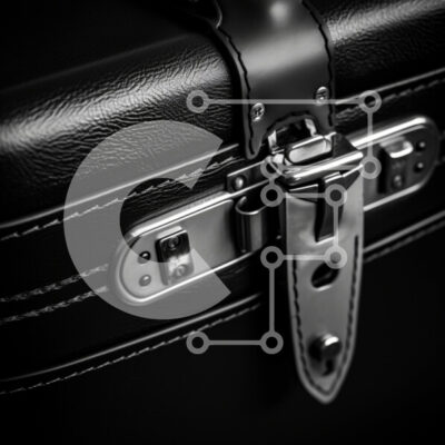 Intra Συλλεκτικό Ξύλινο Παζλ Plywood  4mm - Κομψή μαύρη βαλίτσα με μεταλλικό κούμπωμα Σε Ξύλινο Κουτί - Διαστάσεις: 10x10 cm – 25 κομμάτια - Image 1