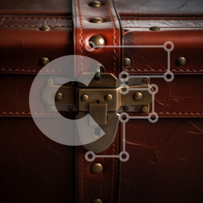 Intra Συλλεκτικό Ξύλινο Παζλ Plywood  4mm - Vintage δερμάτινο μπαούλο Σε Ξύλινο Κουτί - Διαστάσεις: 10x10 cm – 25 κομμάτια - Image 1