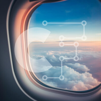 Intra Συλλεκτικό Ξύλινο Παζλ Plywood  4mm - Άποψη παραθύρου αεροπλάνου στο ηλιοβασίλεμα Σε Ξύλινο Κουτί - Διαστάσεις Puzzle: 10x10 cm – 25 κομμάτια - Image 1