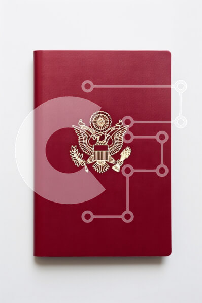 Intra Συλλεκτικό Ξύλινο Παζλ Plywood  4mm - Κάλυμμα διαβατηρίου βυσσινί με έμβλημα Golden Eagle Σε Ξύλινο Κουτί - Διαστάσεις: 10x10 cm – 25 κομμάτια