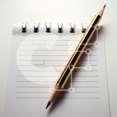 Intra Συλλεκτικό Ξύλινο Παζλ Plywood  4mm - Ανοιχτό σημειωματάριο με χρυσό μολύβι Σε Ξύλινο Κουτί - Διαστάσεις Puzzle: 10x10 cm – 25 κομμάτια - Image 1