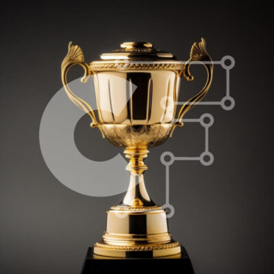 Intra Συλλεκτικό Ξύλινο Παζλ Plywood  4mm - Κομψό Χρυσό Τρόπαιο Σε Ξύλινο Κουτί - Διαστάσεις: 10x10 cm – 25 κομμάτια - Image 1