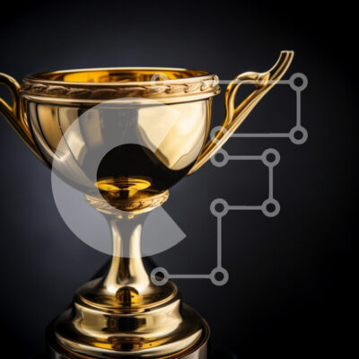 Intra Συλλεκτικό Ξύλινο Παζλ Plywood  4mm - Κομψό Χρυσό Τρόπαιο Σε Ξύλινο Κουτί - Διαστάσεις: 10x10 cm – 25 κομμάτια - Image 1