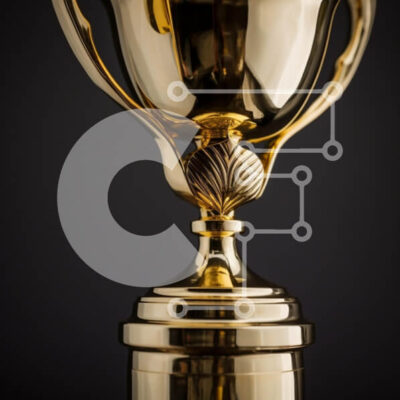 Intra Συλλεκτικό Ξύλινο Παζλ Plywood  4mm - Χρυσό τρόπαιο με περίπλοκο σχέδιο Σε Ξύλινο Κουτί - Διαστάσεις: 10x10 cm – 25 κομμάτια - Image 1