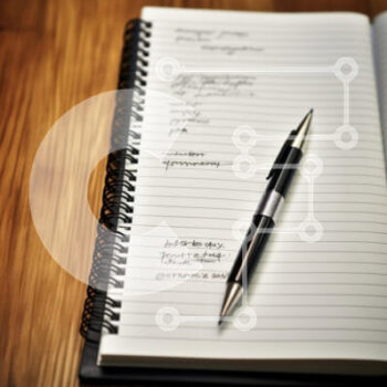 Intra Συλλεκτικό Ξύλινο Παζλ Plywood  4mm - Ανοίξτε το σημειωματάριο με στυλό σε ξύλινο τραπέζι Σε Ξύλινο Κουτί - Διαστάσεις: 10x10 cm – 25 κομμάτια - Image 1