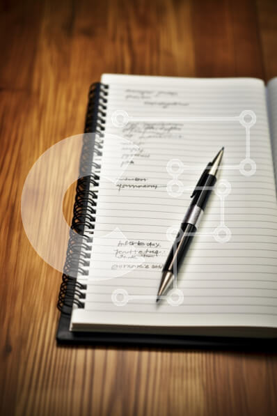 Intra Συλλεκτικό Ξύλινο Παζλ Plywood  4mm - Ανοίξτε το σημειωματάριο με στυλό σε ξύλινο τραπέζι Σε Ξύλινο Κουτί - Διαστάσεις: 10x10 cm – 25 κομμάτια