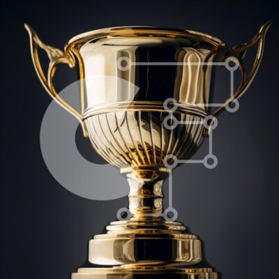 Intra Συλλεκτικό Ξύλινο Παζλ Plywood  4mm - Χρυσό τρόπαιο με περίπλοκο σχέδιο Σε Ξύλινο Κουτί - Διαστάσεις: 10x10 cm – 25 κομμάτια - Image 1