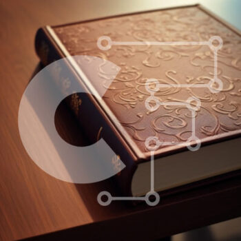 Intra Συλλεκτικό Ξύλινο Παζλ Plywood  4mm - Ανάγλυφο καφέ βιβλίο σε ξύλινο τραπέζι Σε Ξύλινο Κουτί - Διαστάσεις: 10x10 cm – 25 κομμάτια - Image 1