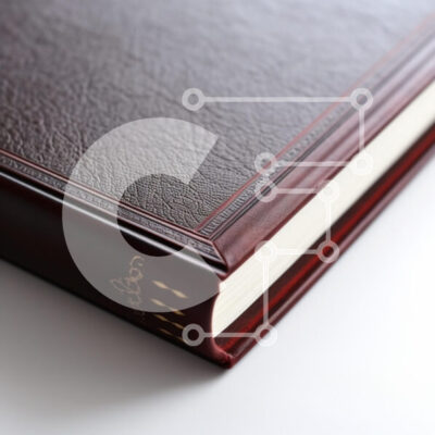 Intra Συλλεκτικό Ξύλινο Παζλ Plywood  4mm - Κοντινό πλάνο ενός δερματόδετου βιβλίου Σε Ξύλινο Κουτί - Διαστάσεις: 10x10 cm – 25 κομμάτια - Image 1