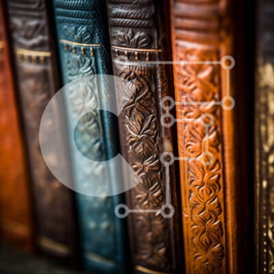 Intra Συλλεκτικό Ξύλινο Παζλ Plywood  4mm - Vintage δερματόδετα βιβλία με περίπλοκα σχέδια Σε Ξύλινο Κουτί - Διαστάσεις: 10x10 cm – 25 κομμάτια - Image 1