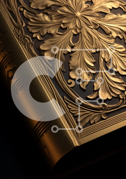 Intra Συλλεκτικό Ξύλινο Παζλ Plywood  4mm - Περίτεχνο χρυσό εξώφυλλο βιβλίου Σε Ξύλινο Κουτί - Διαστάσεις: 10x10 cm – 25 κομμάτια