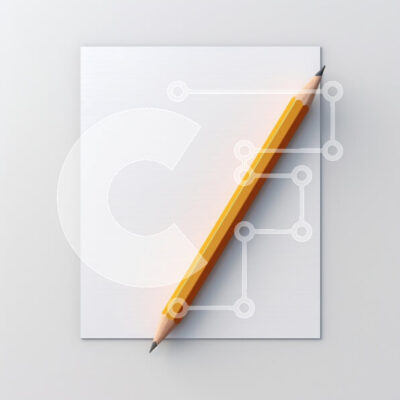 Intra Συλλεκτικό Ξύλινο Παζλ Plywood 4mm - Κενό χαρτί και κίτρινο μολύβι Σε Ξύλινο Κουτί - Διαστάσεις: 10x10 cm – 25 κομμάτια - Image 1