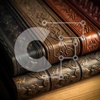 Intra Συλλεκτικό Ξύλινο Παζλ Plywood  4mm - Περίπλοκα δερματόδετα βιβλία Σε Ξύλινο Κουτί - Διαστάσεις: 10x10 cm – 25 κομμάτια - Image 1