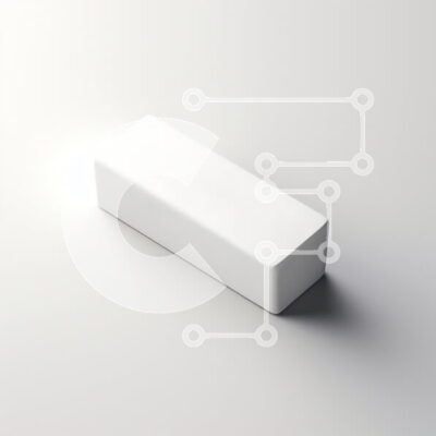 Intra Συλλεκτικό Ξύλινο Παζλ Plywood  4mm - Μινιμαλιστικό λευκό ορθογώνιο μπλοκ Σε Ξύλινο Κουτί - Διαστάσεις: 10x10 cm – 25 κομμάτια - Image 1