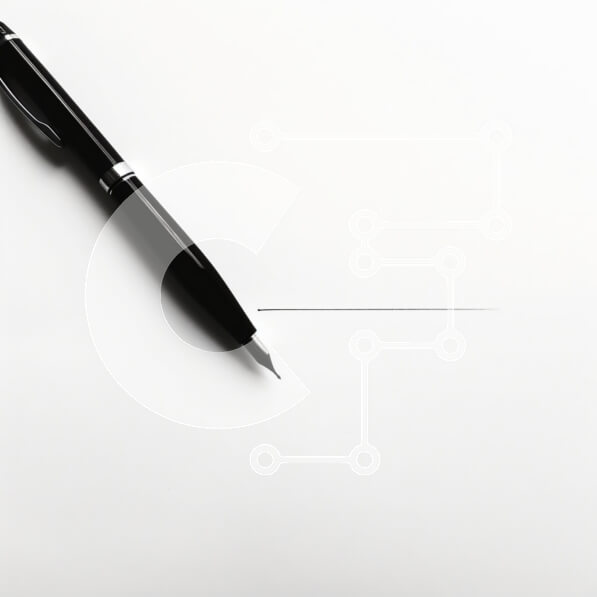 Intra Συλλεκτικό Ξύλινο Παζλ Plywood  4mm - Μαύρο στυλό σε λευκό χαρτί Σε Ξύλινο Κουτί - Διαστάσεις: 10x10 cm – 25 κομμάτια