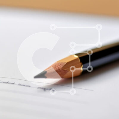 Intra Συλλεκτικό Ξύλινο Παζλ Plywood  4mm - Κοντινό πλάνο ενός μολυβιού σε χαρτί Σε Ξύλινο Κουτί - Διαστάσεις: 10x10 cm – 25 κομμάτια - Image 1