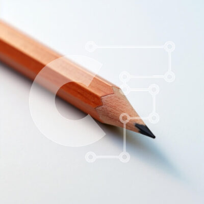 Intra Συλλεκτικό Ξύλινο Παζλ Plywood  4mm - Κοντινό πλάνο ενός ακονισμένου μολυβιού σε λευκό φόντο Σε Ξύλινο Κουτί - Διαστάσεις: 10x10 cm – 25 κομμάτια - Image 1