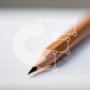 Intra Συλλεκτικό Ξύλινο Παζλ Plywood  4mm - Ξύλινο μολύβι σε γραμμωμένο χαρτί Σε Ξύλινο Κουτί - Διαστάσεις: 10x10 cm – 25 κομμάτια