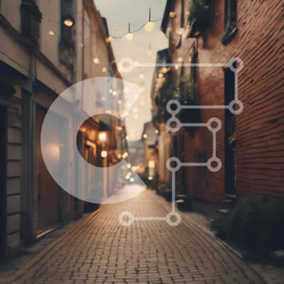 Intra Συλλεκτικό Ξύλινο Παζλ Plywood  4mm - Καλαίσθητο δρομάκι με φώτα χορδών Σε Ξύλινο Κουτί - Διαστάσεις Puzzle: 10x10 cm – 25 κομμάτια - Image 1