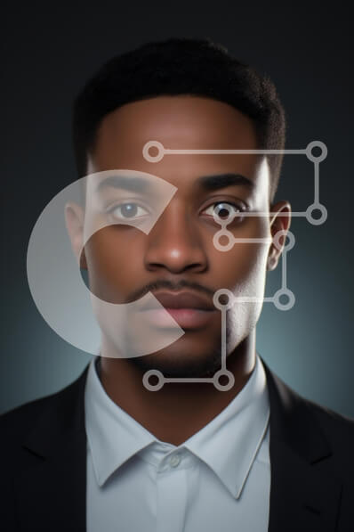 Intra Συλλεκτικό Ξύλινο Παζλ Plywood  4mm - Επαγγελματικό πορτρέτο ενός άνδρα με κοστούμι Σε Ξύλινο Κουτί - Διαστάσεις Puzzle: 10x10 cm – 25 κομμάτια