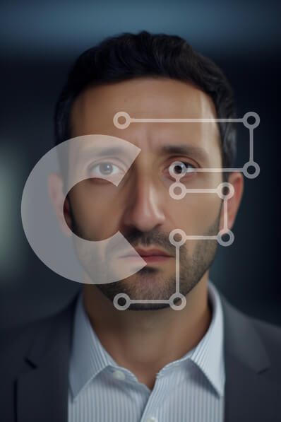 Intra Συλλεκτικό Ξύλινο Παζλ Plywood  4mm - Πορτρέτο σοβαρού επιχειρηματία Σε Ξύλινο Κουτί - Διαστάσεις Puzzle: 10x10 cm – 25 κομμάτια