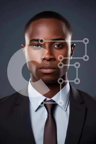 Intra Συλλεκτικό Ξύλινο Παζλ Plywood  4mm - Πορτρέτο ενός επαγγελματία άνδρα με κοστούμι Σε Ξύλινο Κουτί - Διαστάσεις Puzzle: 10x10 cm – 25 κομμάτια