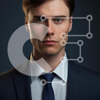 Intra Συλλεκτικό Ξύλινο Παζλ Plywood  4mm - Επίσημο πορτρέτο ενός νέου επιχειρηματία Σε Ξύλινο Κουτί - Διαστάσεις Puzzle: 10x10 cm – 25 κομμάτια - Image 1