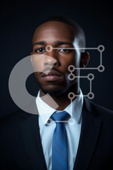 Intra Συλλεκτικό Ξύλινο Παζλ Plywood  4mm - Επαγγελματικό πορτρέτο ενός άνδρα με κοστούμι Σε Ξύλινο Κουτί - Διαστάσεις Puzzle: 10x10 cm – 25 κομμάτια