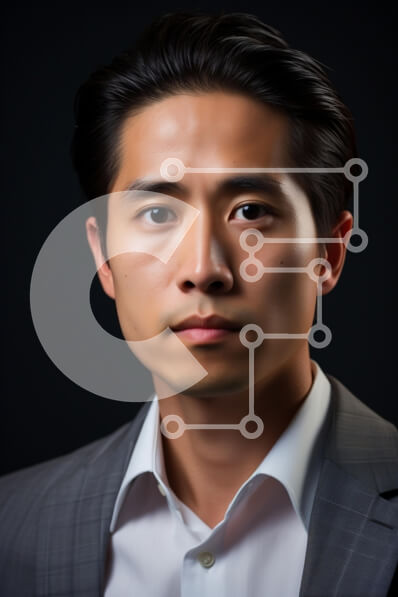 Intra Συλλεκτικό Ξύλινο Παζλ Plywood  4mm - Πορτρέτο ενός νεαρού επαγγελματία Σε Ξύλινο Κουτί - Διαστάσεις Puzzle: 10x10 cm – 25 κομμάτια