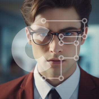 Intra Συλλεκτικό Ξύλινο Παζλ Plywood  4mm - Νέος επιχειρηματίας με αυτοπεποίθηση σε περιβάλλον γραφείου Σε Ξύλινο Κουτί - Διαστάσεις Puzzle: 10x10 cm – 25 κομμάτια - Image 1